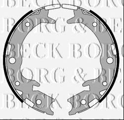 BORG & BECK bbs6321 -  Комплект тормозных колодок, стояночная тормозная система